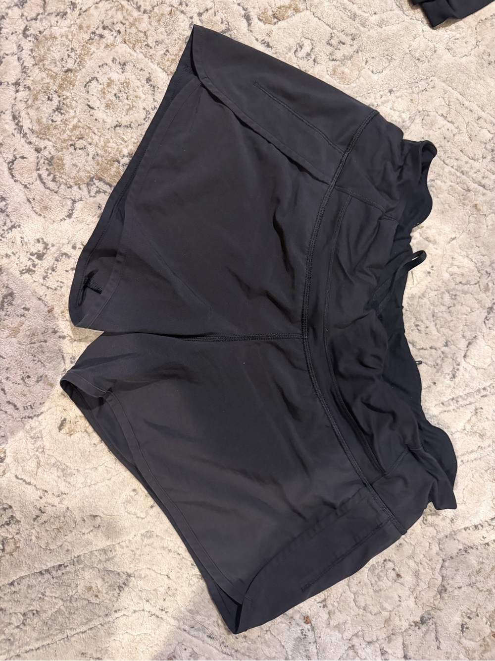 lululemon athletica Black High-Rise Athletic Shorts with Liner